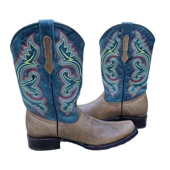 NWT Dingo True Grit Embroidered Square Toe Cowboy Brown Casual Boots Men's 10D - Picture 5 of 10